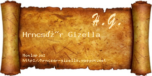 Hrncsár Gizella névjegykártya